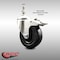Service Caster 4 Inch 316SS Hard Rubber Swivel 10mm Threaded Stem Caster Total Lock Brake SCC-SS316TSTTL20S414-HRS-M1015 - alternate 2